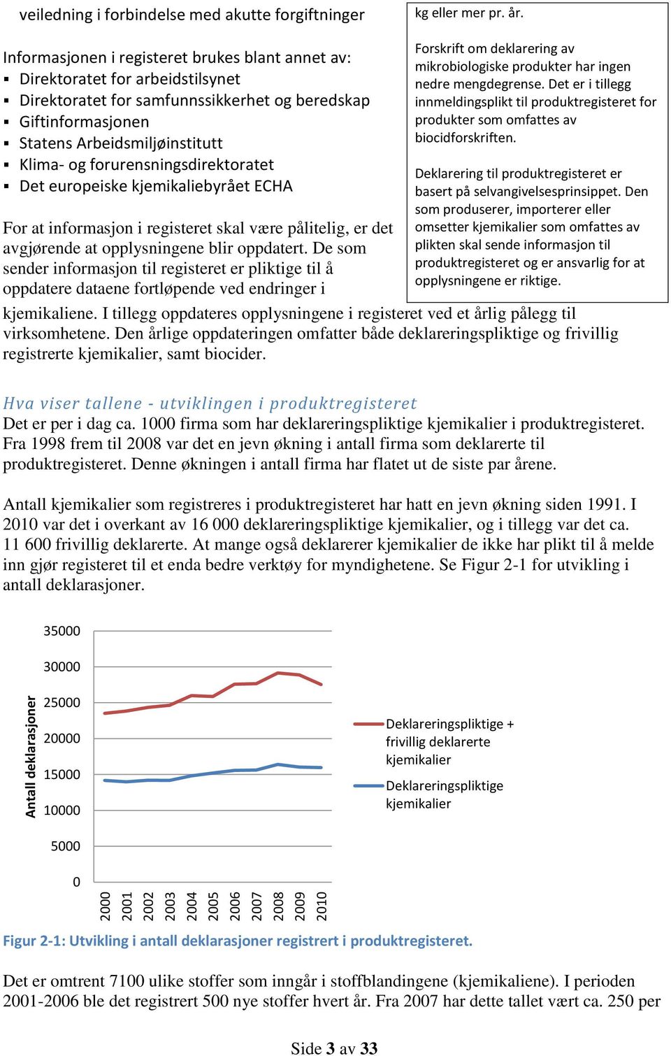 forurensningsdirektoratet Det europeiske kjemikaliebyrået ECHA For at informasjon i registeret skal være pålitelig, er det avgjørende at opplysningene blir oppdatert.