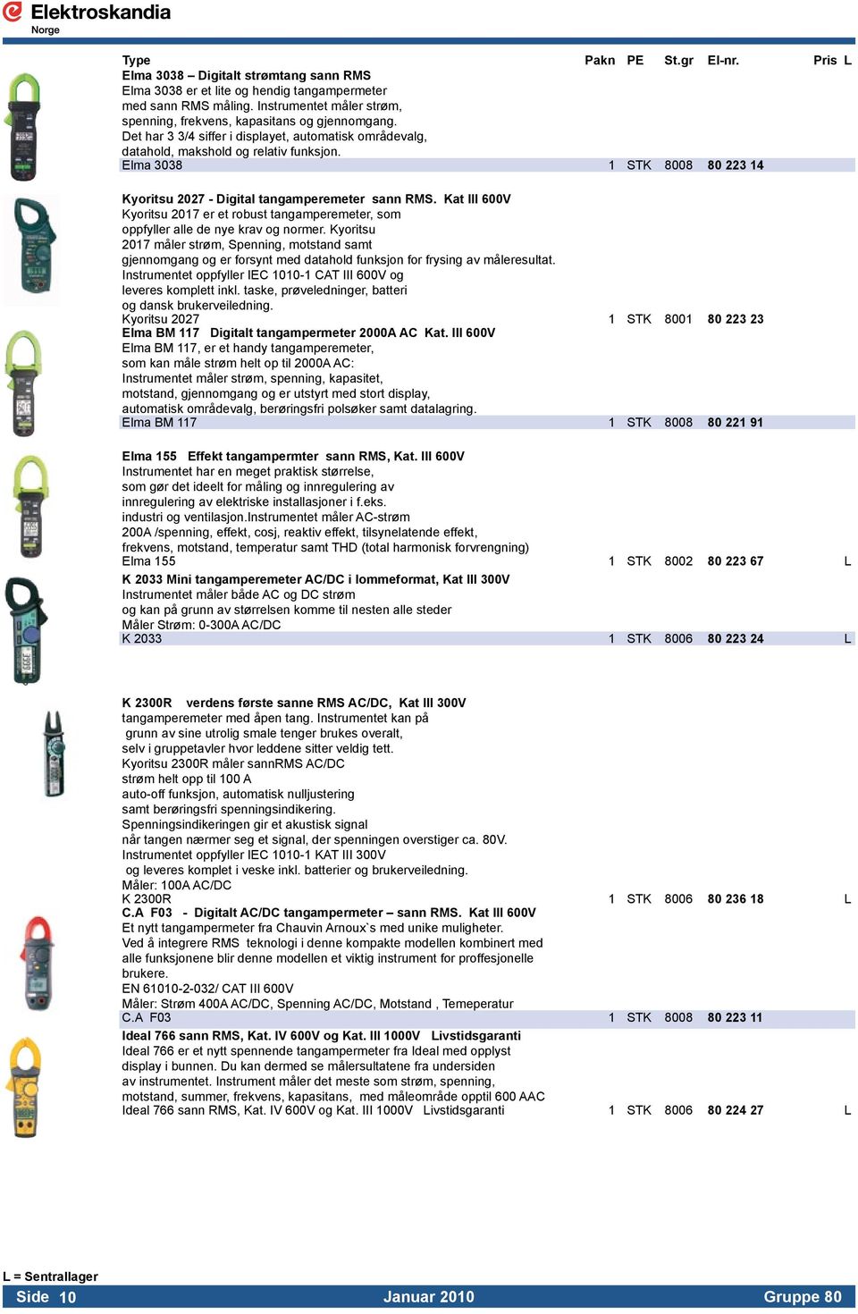 Kat III 600V Kyoritsu 2017 er et robust tangamperemeter, som. oppfyller alle de nye krav og normer. Kyoritsu. 2017 måler strøm, Spenning, motstand samt.