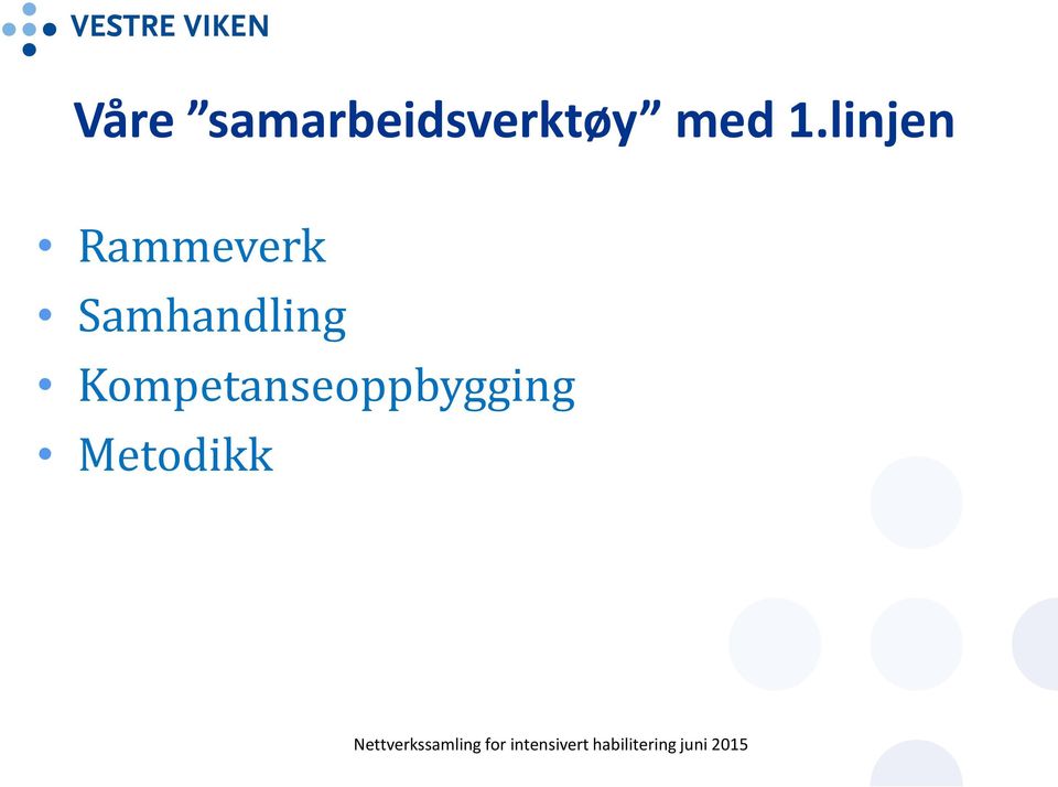 1.linjen Rammeverk