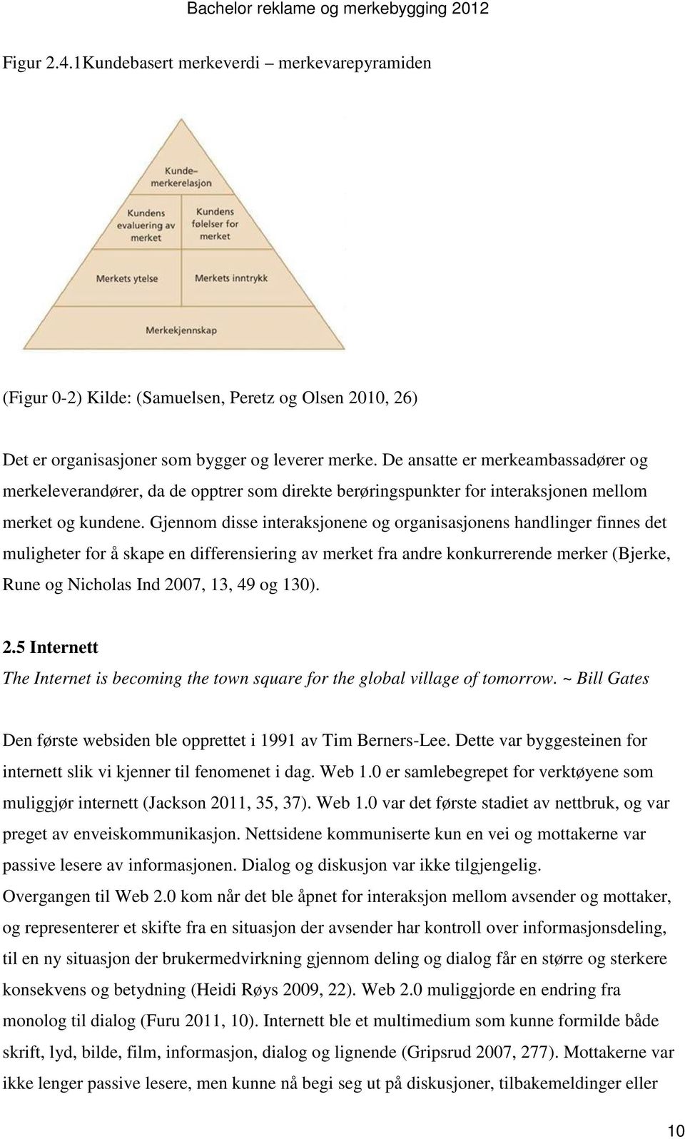 Gjennom disse interaksjonene og organisasjonens handlinger finnes det muligheter for å skape en differensiering av merket fra andre konkurrerende merker (Bjerke, Rune og Nicholas Ind 2007, 13, 49 og