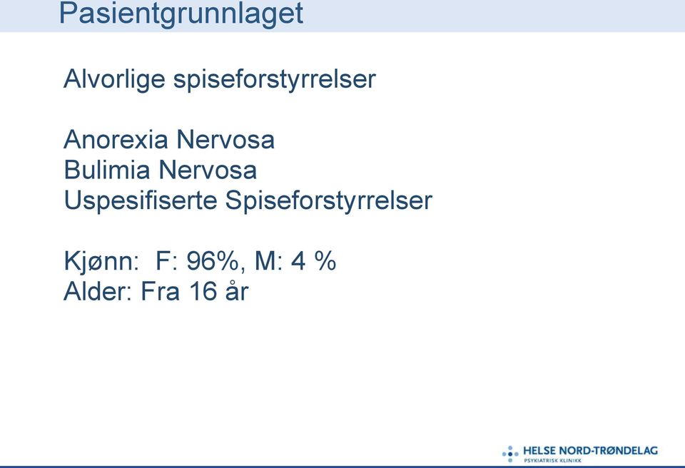 Bulimia Nervosa Uspesifiserte