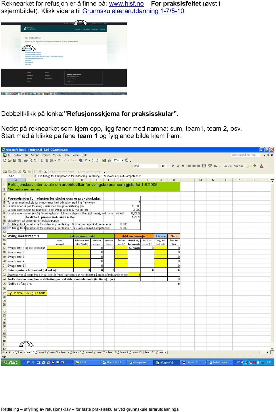 Klikk vidare til Grunnskulelærarutdanning 1-7/5-10.