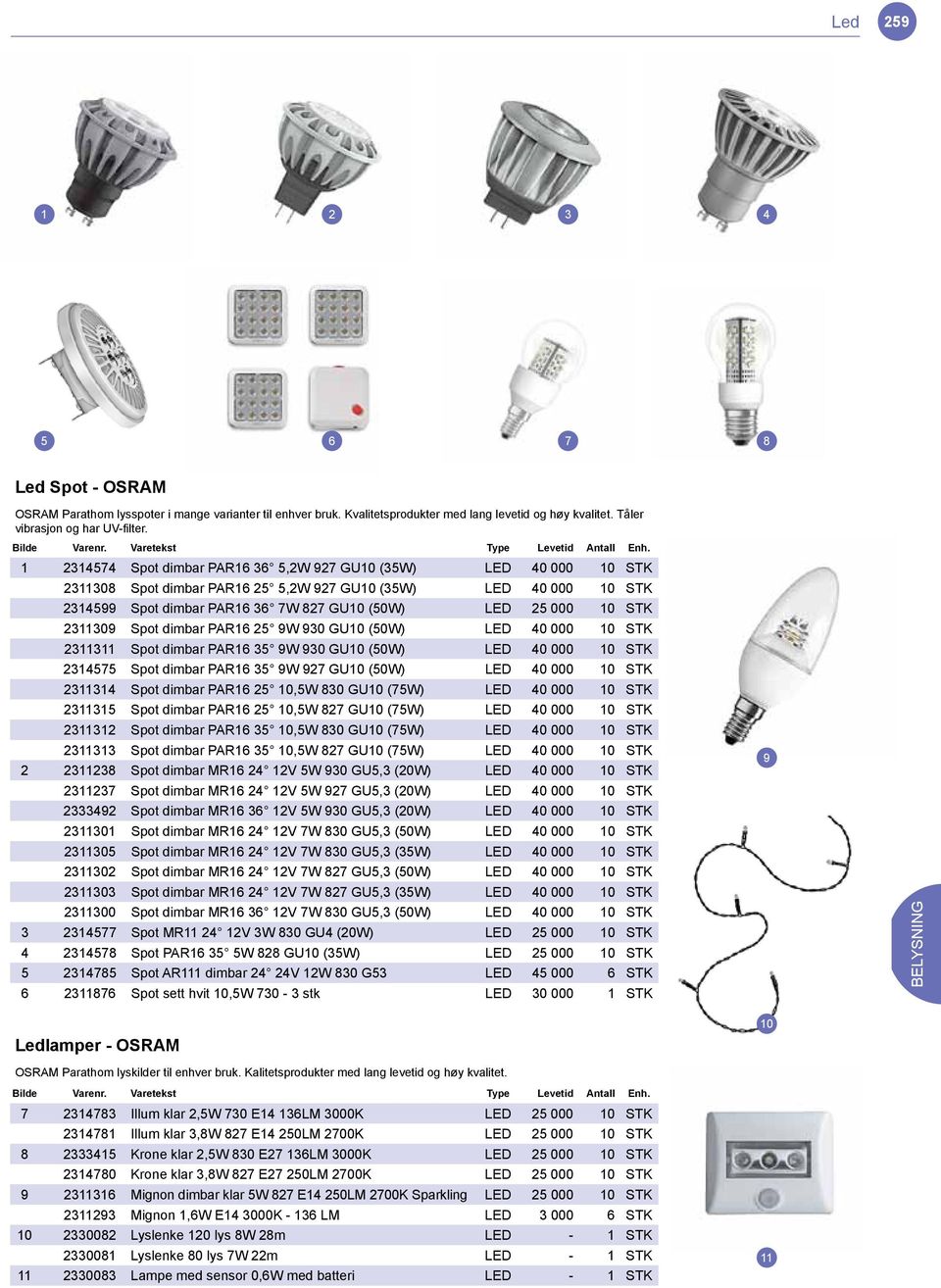 90 GU0 (50W) LED 40 000 0 STK 2 Spot dimbar PAR6 5 9W 90 GU0 (50W) LED 40 000 0 STK 2455 Spot dimbar PAR6 5 9W 92 GU0 (50W) LED 40 000 0 STK 24 Spot dimbar PAR6 25 0,5W 80 GU0 (5W) LED 40 000 0 STK