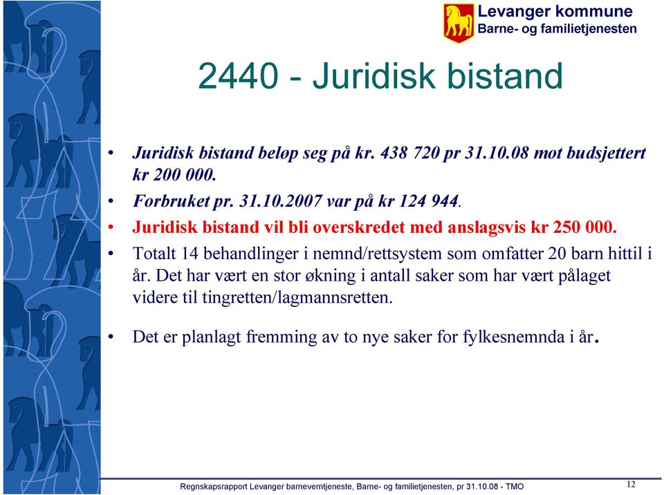 Totalt 14 behandlinger i nemnd/rettsystem som omfatter 20 barn hittil i år.