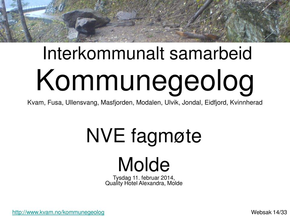 Kvinnherad NVE fagmøte Molde Tysdag 11.
