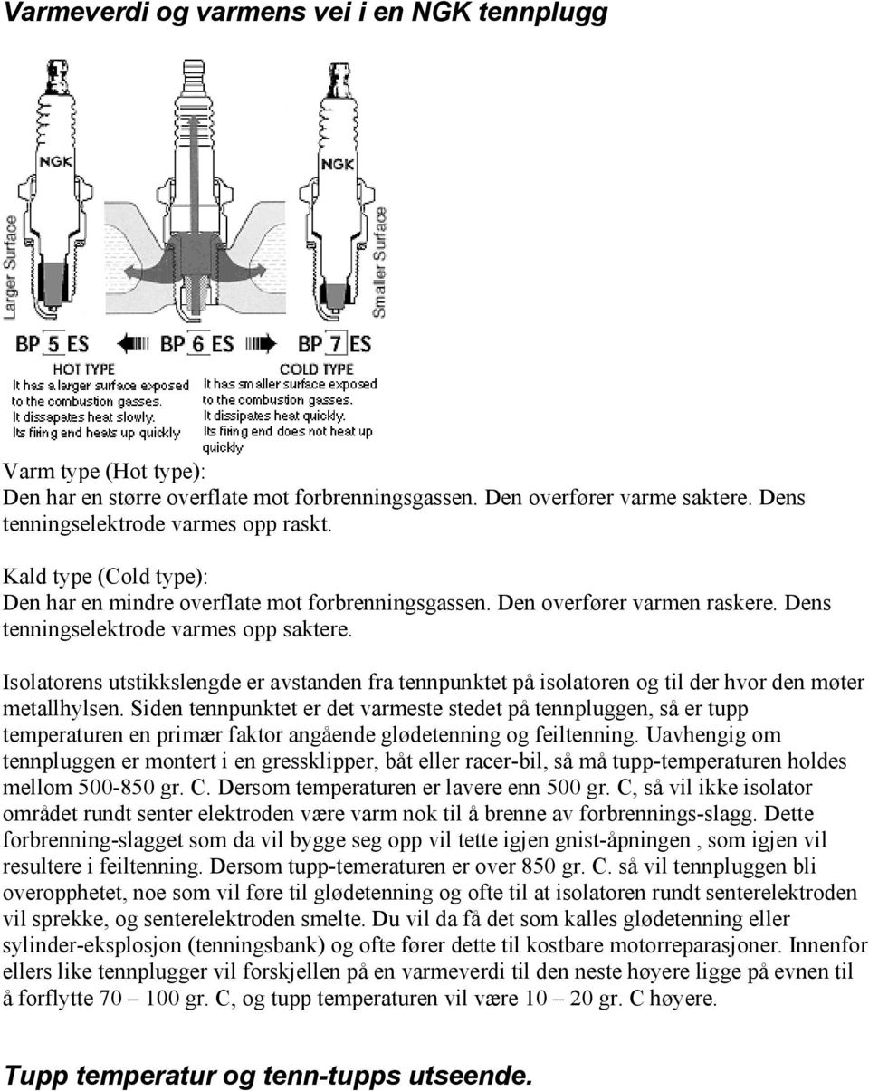 Isolatorens utstikkslengde er avstanden fra tennpunktet på isolatoren og til der hvor den møter metallhylsen.