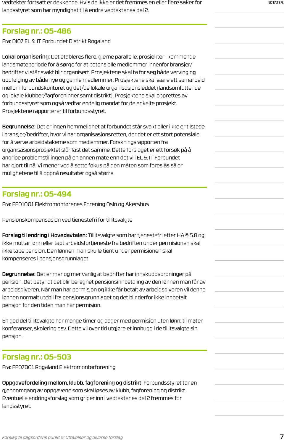 organisert. Prosjektene skal ta for seg både verving og oppfølging av både nye og gamle medlemmer.