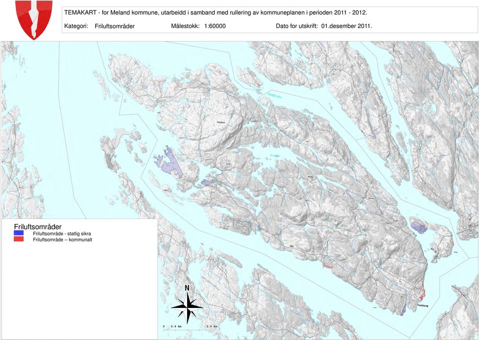 Kategori: Friluftsområder Målestokk: 1:60000 Dato for utskrift: 01.