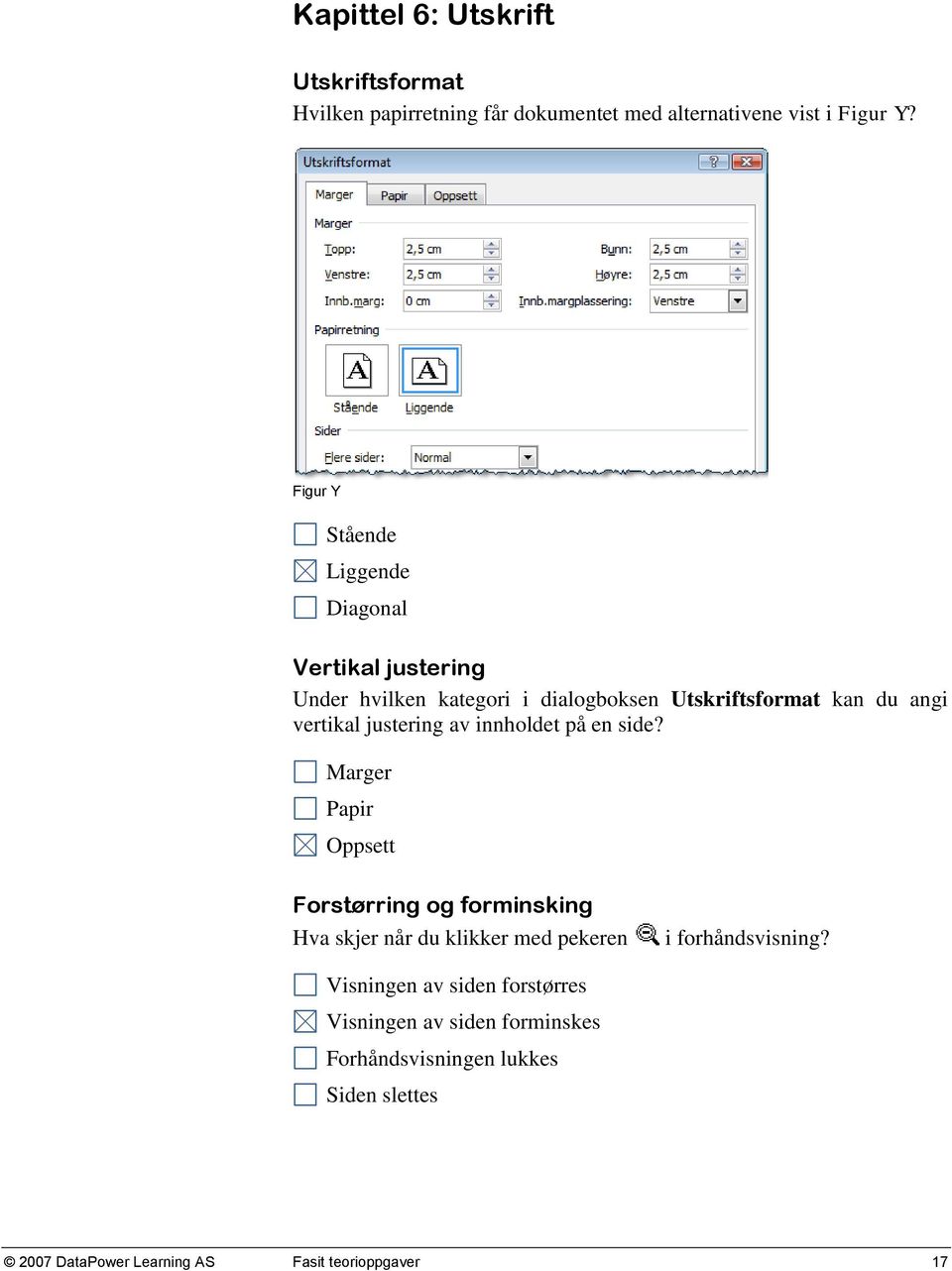 justering av innholdet på en side?