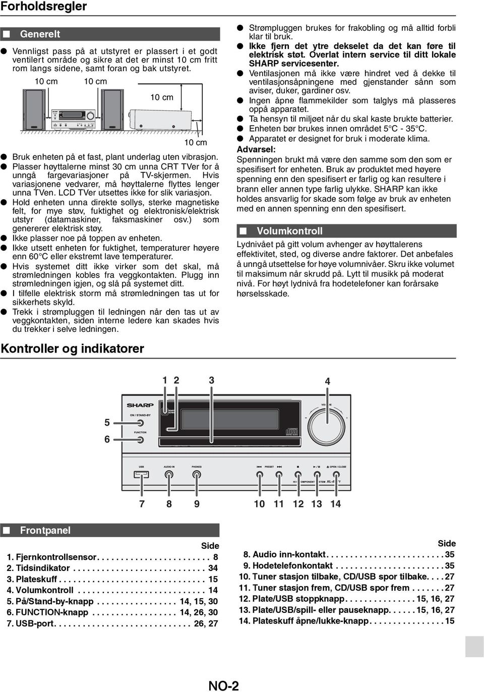 Hvis variasjonene vedvarer, må høyttalerne flyttes lenger unna TVen. LCD TVer utsettes ikke for slik variasjon.