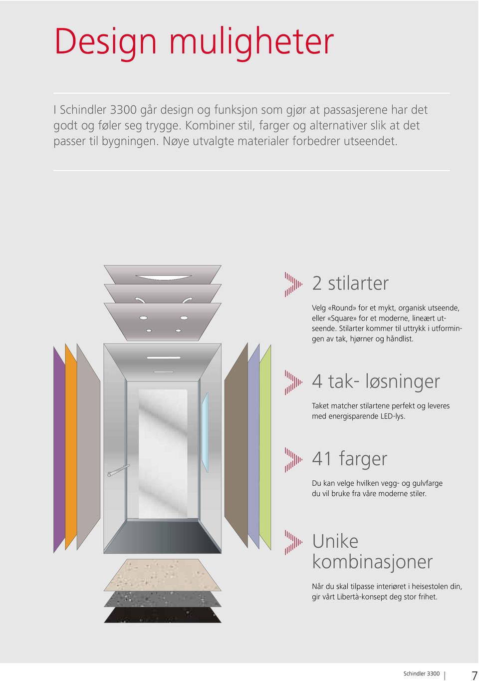 2stilarter Velg «Round» for et mykt, organisk utseende, eller «Square» for et moderne, lineært utseende.