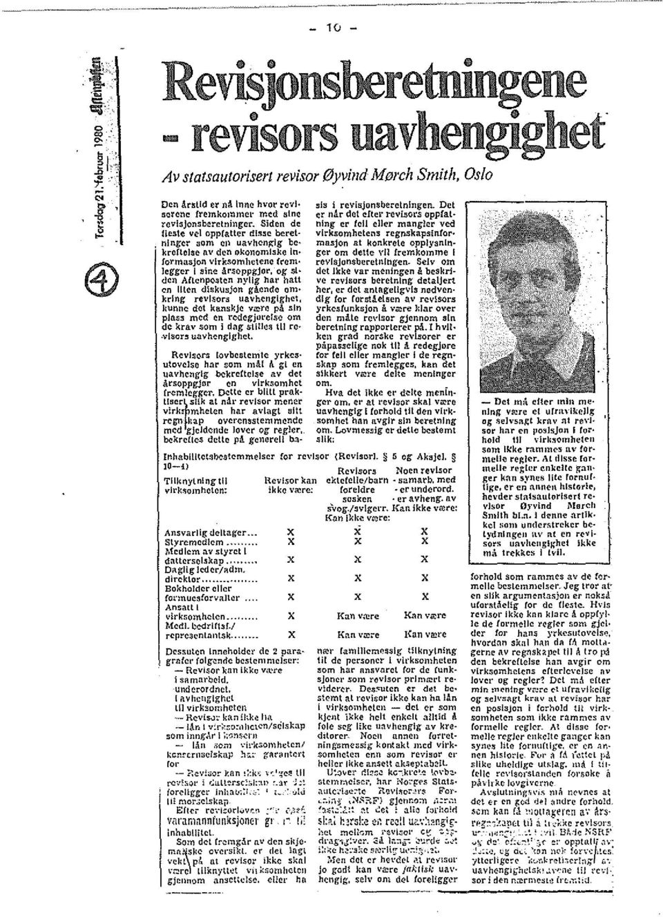 nlnger som ell uavhenglg be krcrtelse av den okonoml3ke In {ormasjon vlrksomhctcne frem Jeggcr I sine drsoppgjor, oil' slden Aftenposten nyllg har halt en IIten dlskusjon gi\.