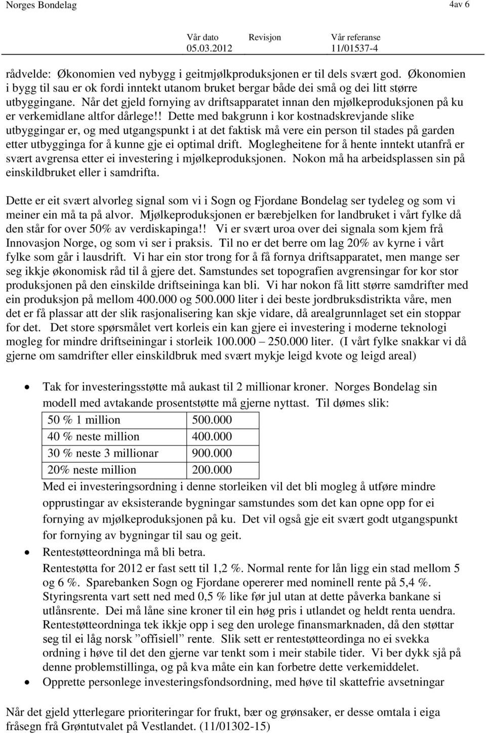 Når det gjeld fornying av driftsapparatet innan den mjølkeproduksjonen på ku er verkemidlane altfor dårlege!