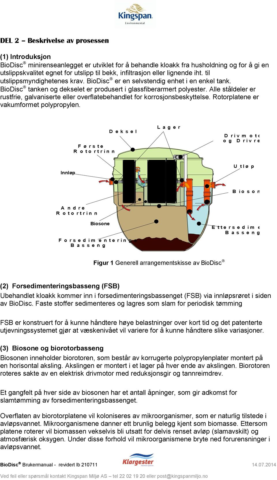 Alle ståldeler er rustfrie, galvaniserte eller overflatebehandlet for korrosjonsbeskyttelse. Rotorplatene er vakumformet polypropylen.