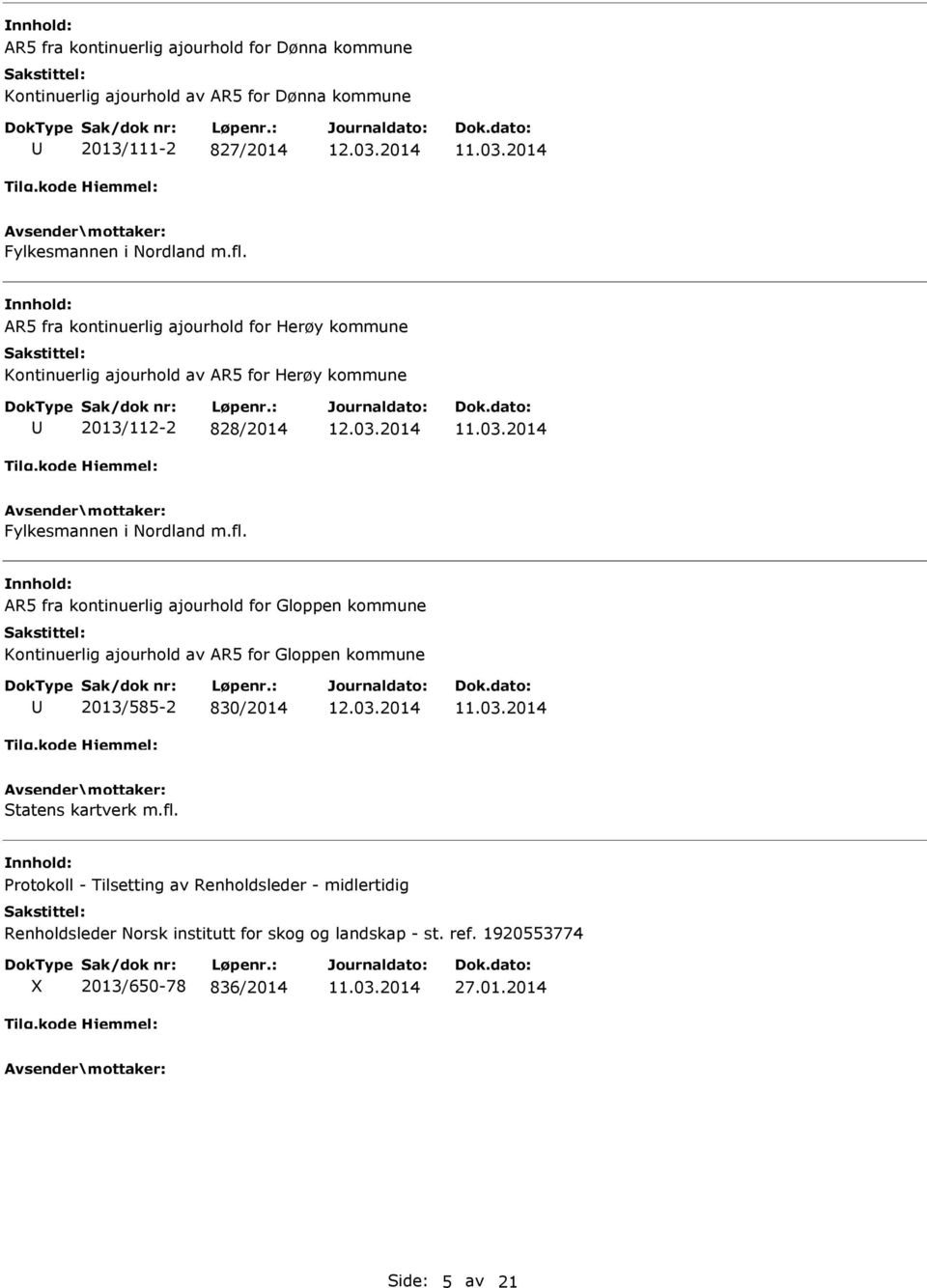 AR5 fra kontinuerlig ajourhold for Gloppen kommune Kontinuerlig ajourhold av AR5 for Gloppen kommune 2013/585-2 830/2014 Statens kartverk m.fl.