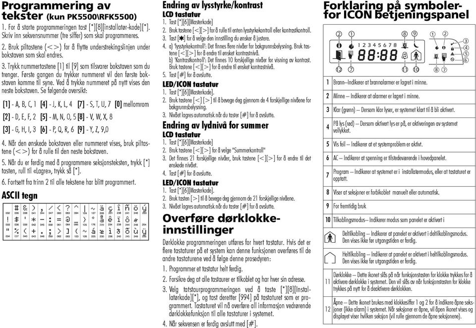 Første gangen du trykker nummeret vil den første bokstaven komme til syne. Ved å trykke nummeret på nytt vises den neste bokstaven.