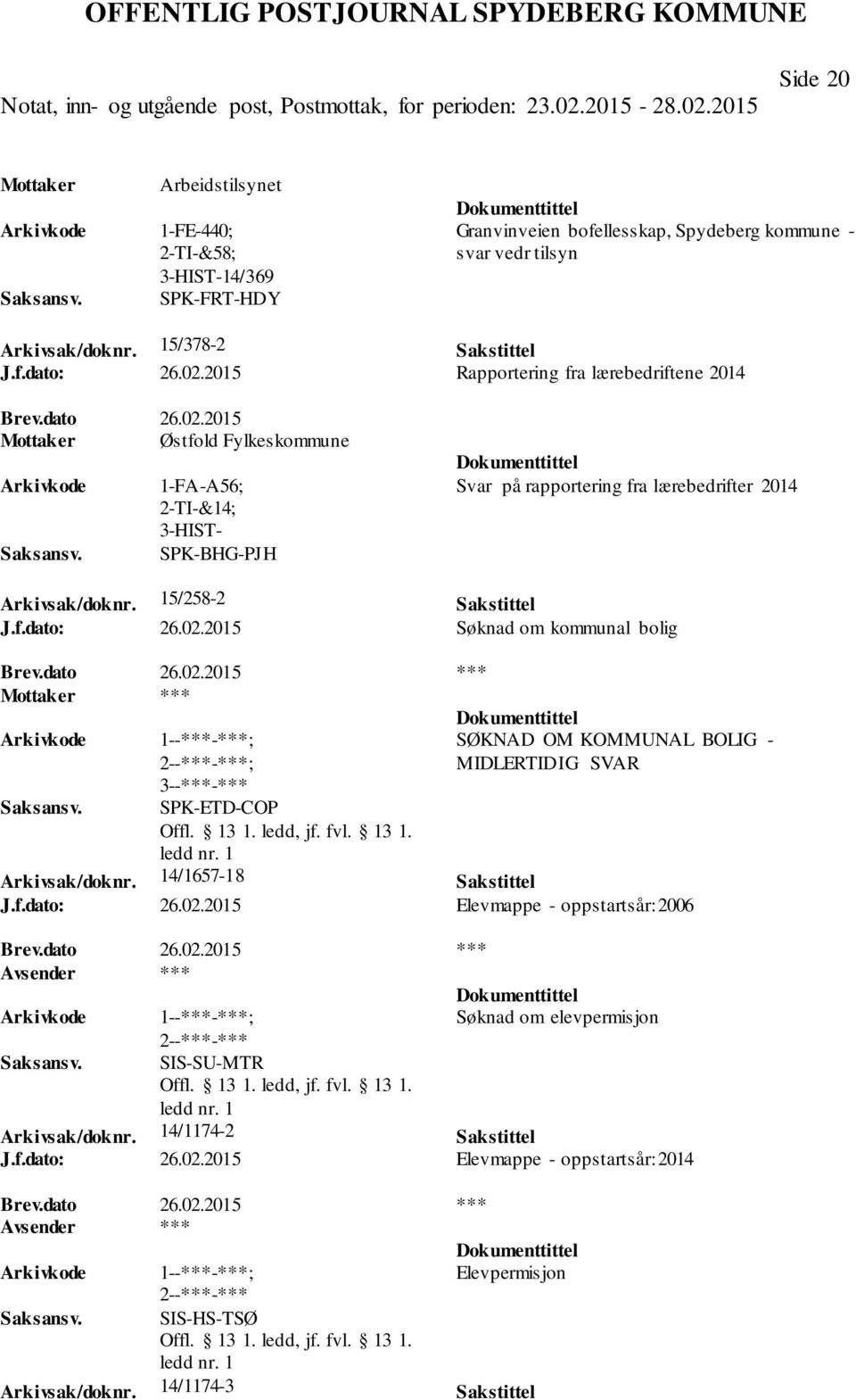 15/258-2 Sakstittel J.f.dato: 26.02.2015 Søknad om kommunal bolig Brev.dato 26.02.2015 *** ; 3--***-*** SPK-ETD-COP SØKNAD OM KOMMUNAL BOLIG - MIDLERTIDIG SVAR Arkivsak/doknr. 14/1657-18 Sakstittel J.