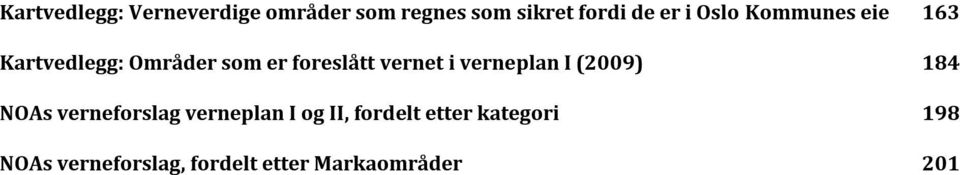 i verneplan I (2009) 184 NOAs verneforslag verneplan I og II,