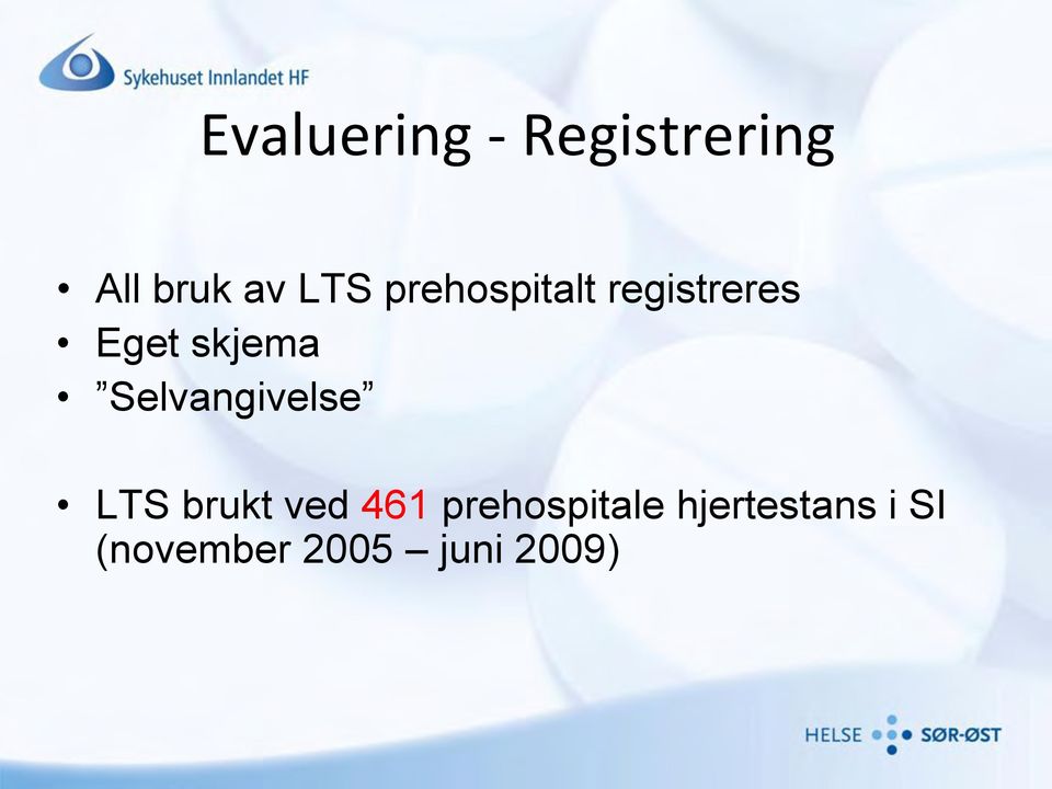 Selvangivelse LTS brukt ved 461