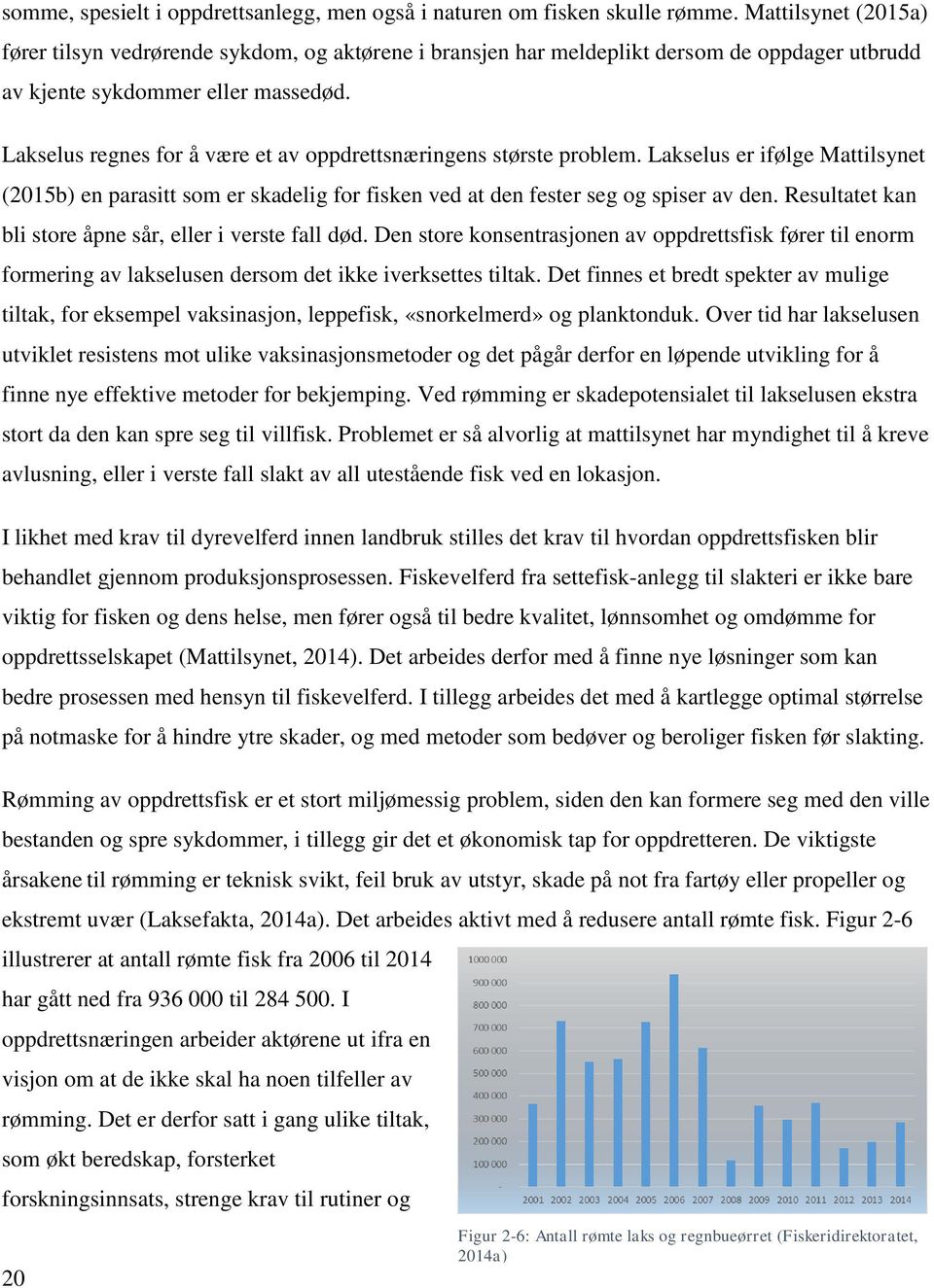 Lakselus regnes for å være et av oppdrettsnæringens største problem. Lakselus er ifølge Mattilsynet (2015b) en parasitt som er skadelig for fisken ved at den fester seg og spiser av den.