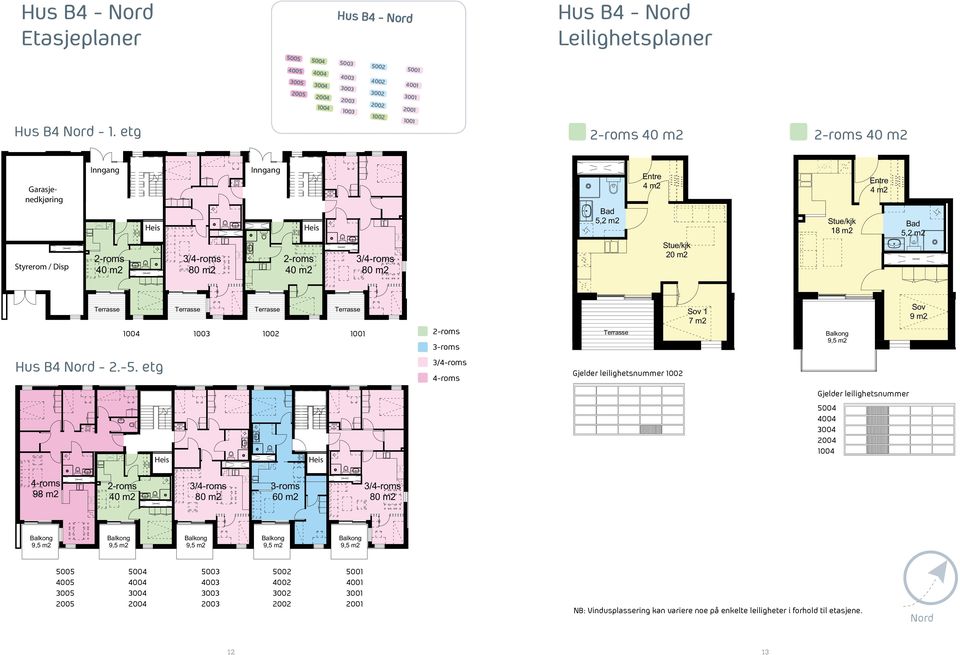 Inngang Hus ord - 2.-5. etg 