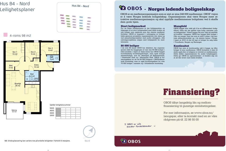 OBOS er engasjert i nybygging av boliger både gjennom prosjekter organisasjonen eier alene og ved samarbeidsprosjekter med andre utbyggere.