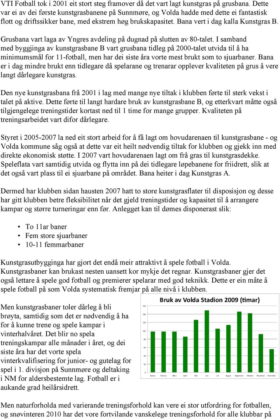 Grusbana vart laga av Yngres avdeling på dugnad på slutten av 80-talet.