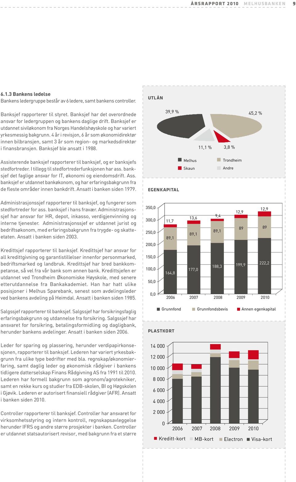 4 år i revisjon, 6 år som økonomidirektør innen bilbransjen, samt 3 år som region- og markedsdirektør i finansbransjen. Banksjef ble ansatt i 1988.