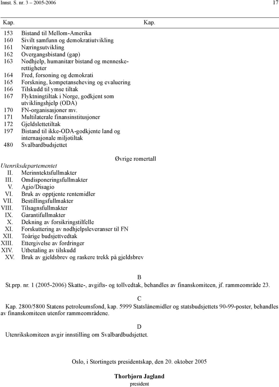 forsoning og demokrati 165 Forskning, kompetanseheving og evaluering 166 Tilskudd til ymse tiltak 167 Flyktningtiltak i Norge, godkjent som utviklingshjelp (ODA) 170 FN-organisasjoner mv.