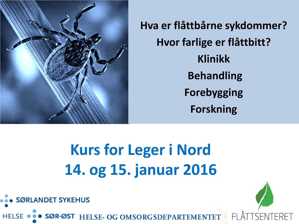 Klinikk Behandling Forebygging