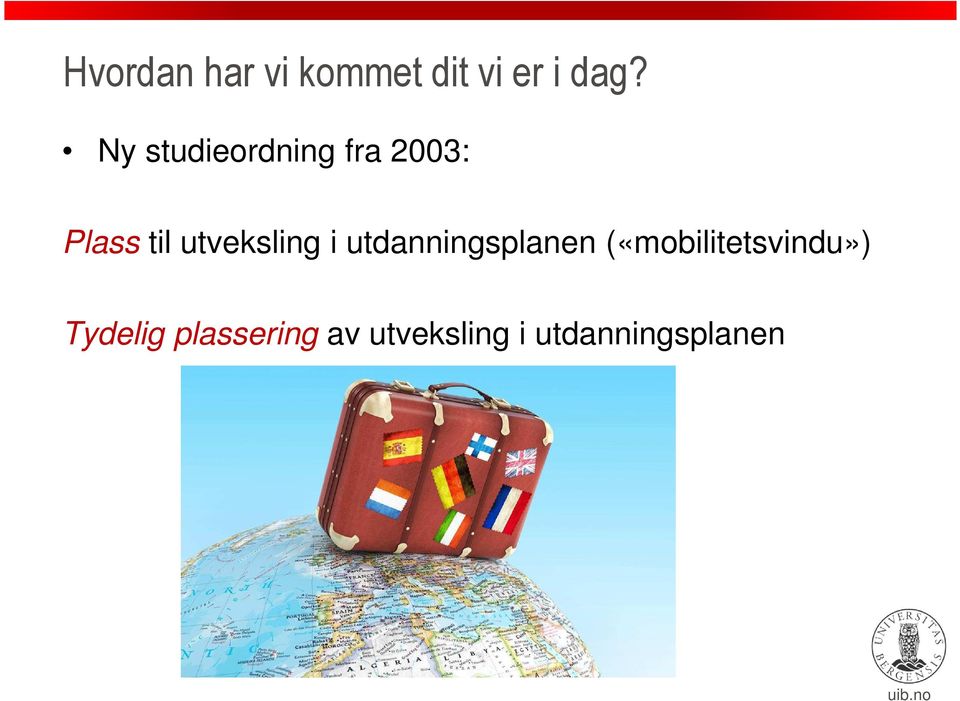 utveksling i utdanningsplanen