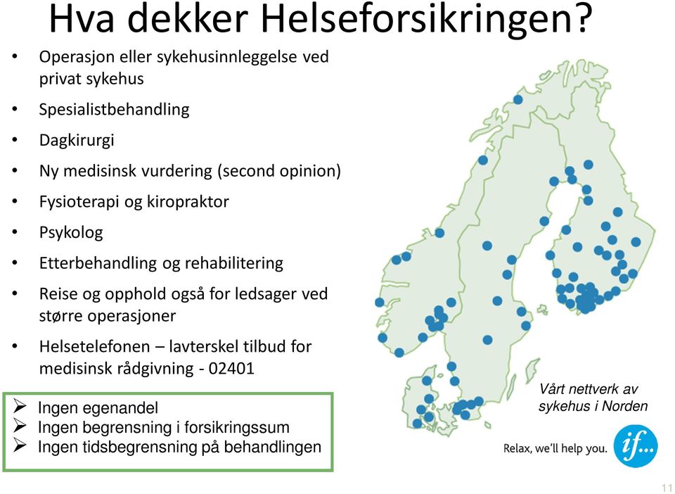 opinion) Fysioterapi og kiropraktor Psykolog Etterbehandling og rehabilitering Reise og opphold også for ledsager ved