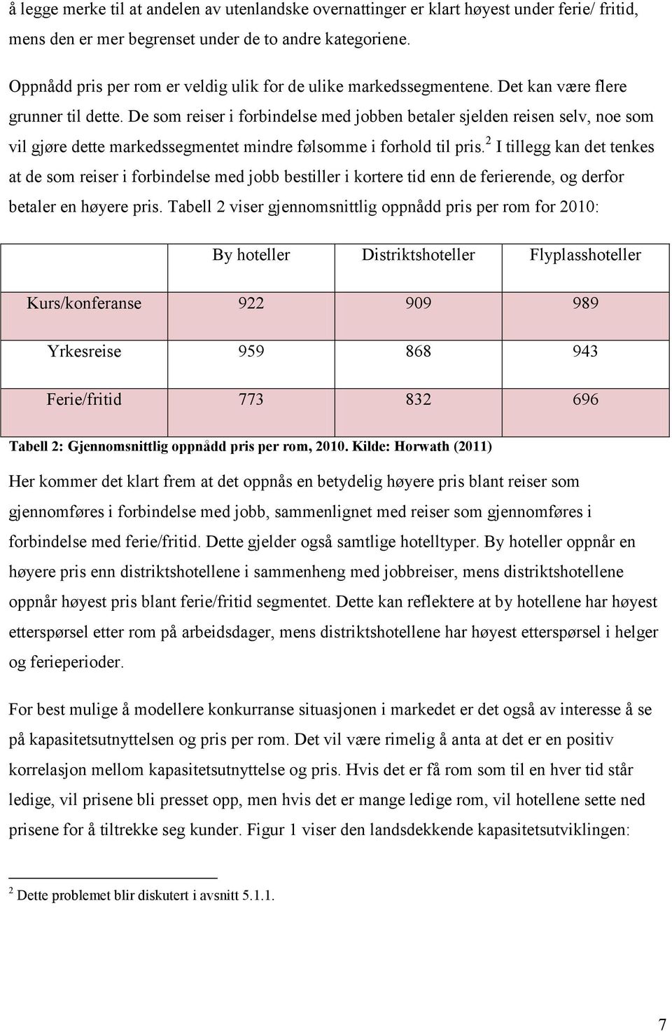 De som reiser i forbindelse med jobben betaler sjelden reisen selv, noe som vil gjøre dette markedssegmentet mindre følsomme i forhold til pris.