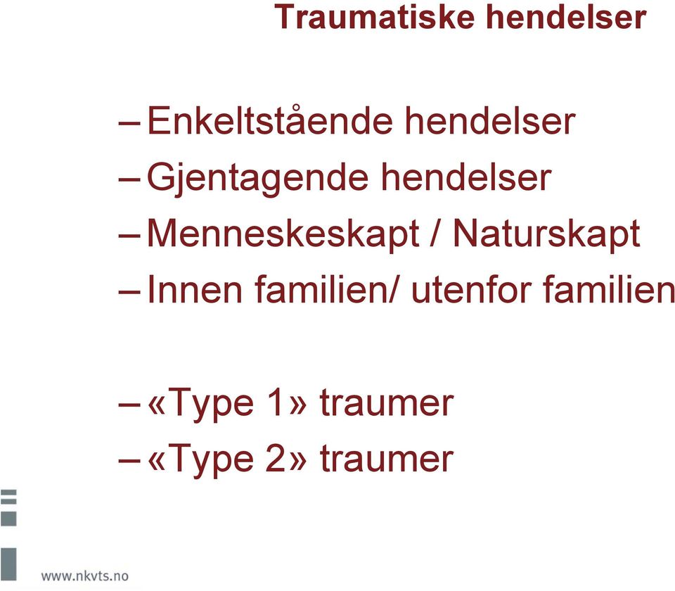 Menneskeskapt / Naturskapt Innen