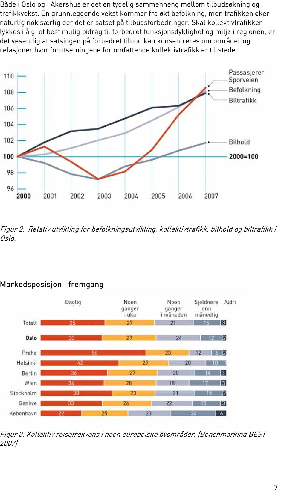 Skal kollektivtrafikken lykkes i å gi et best mulig bidrag til forbedret funksjonsdyktighet og miljø i regionen, er det vesentlig at satsingen på forbedret tilbud kan