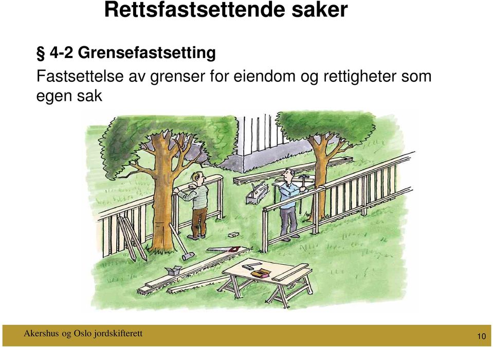 grenser for eiendom og rettigheter