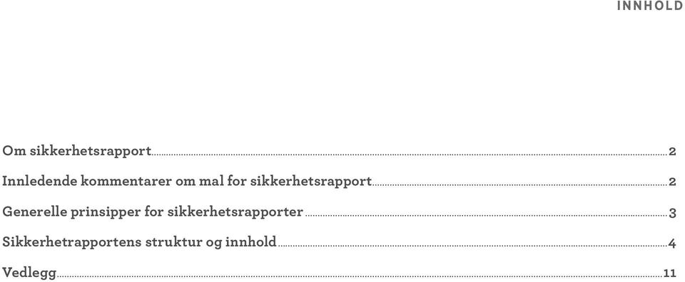 sikkerhetsrapport.