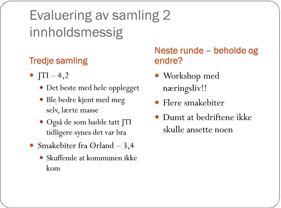 var bra Smak ebiter fra Ørland 3,4 Skuffende at kommunen ikke kom Nest e runde beholde og