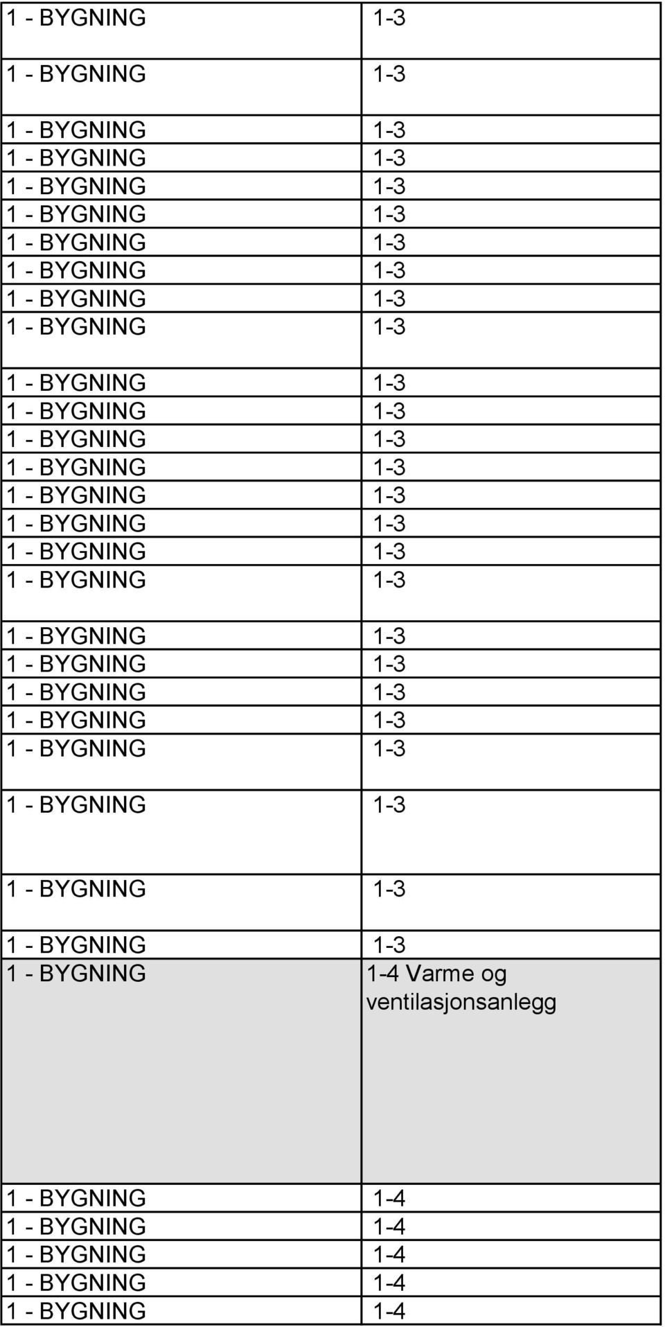 1-4 1 - BYGNING 1-4 1 -