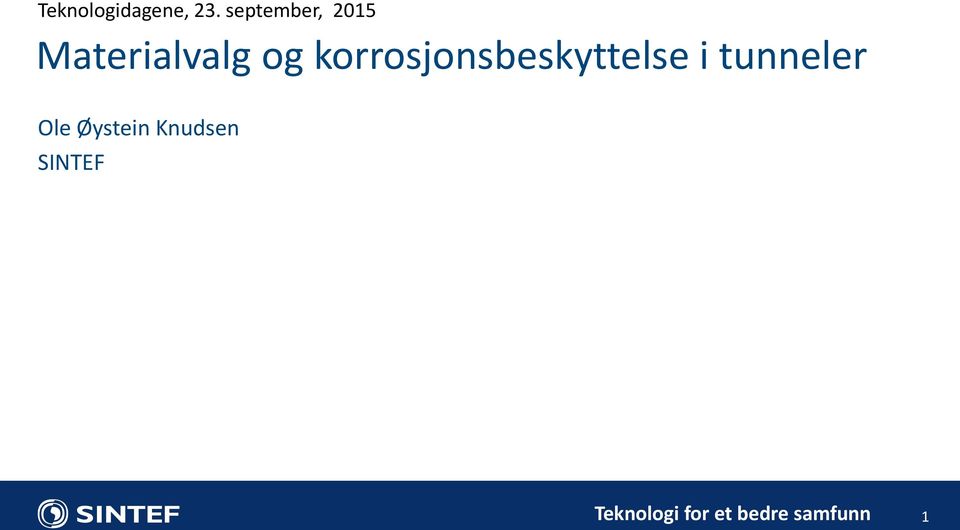 og korrosjonsbeskyttelse i