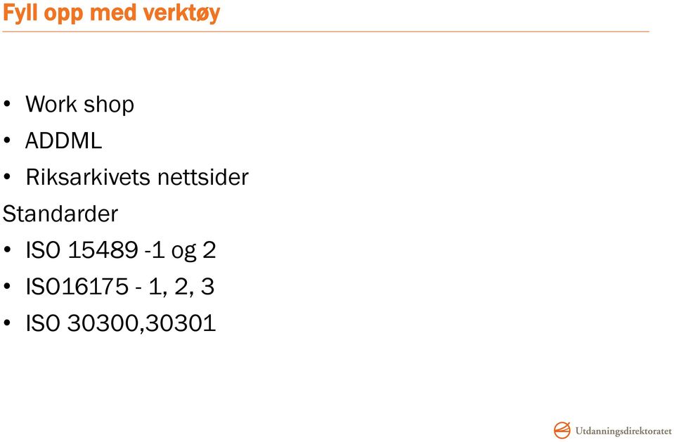 nettsider Standarder ISO