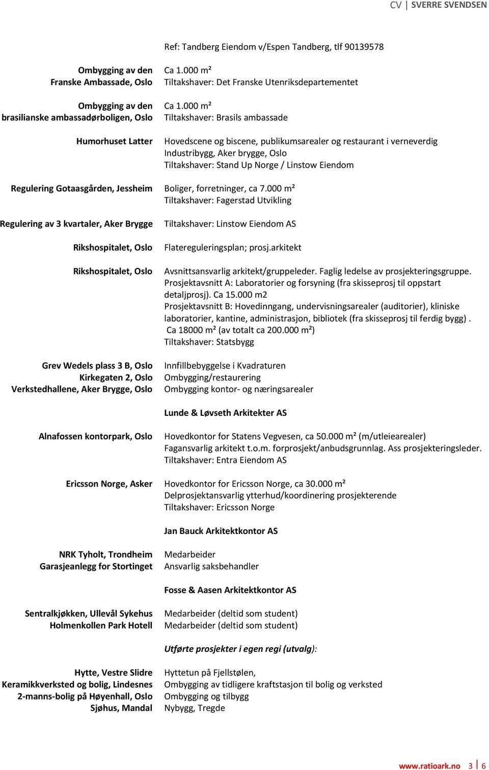 000 m² Tiltakshaver: Brasils ambassade Hovedscene og biscene, publikumsarealer og restaurant i verneverdig Industribygg, Aker brygge, Oslo Tiltakshaver: Stand Up Norge / Linstow Eiendom Regulering