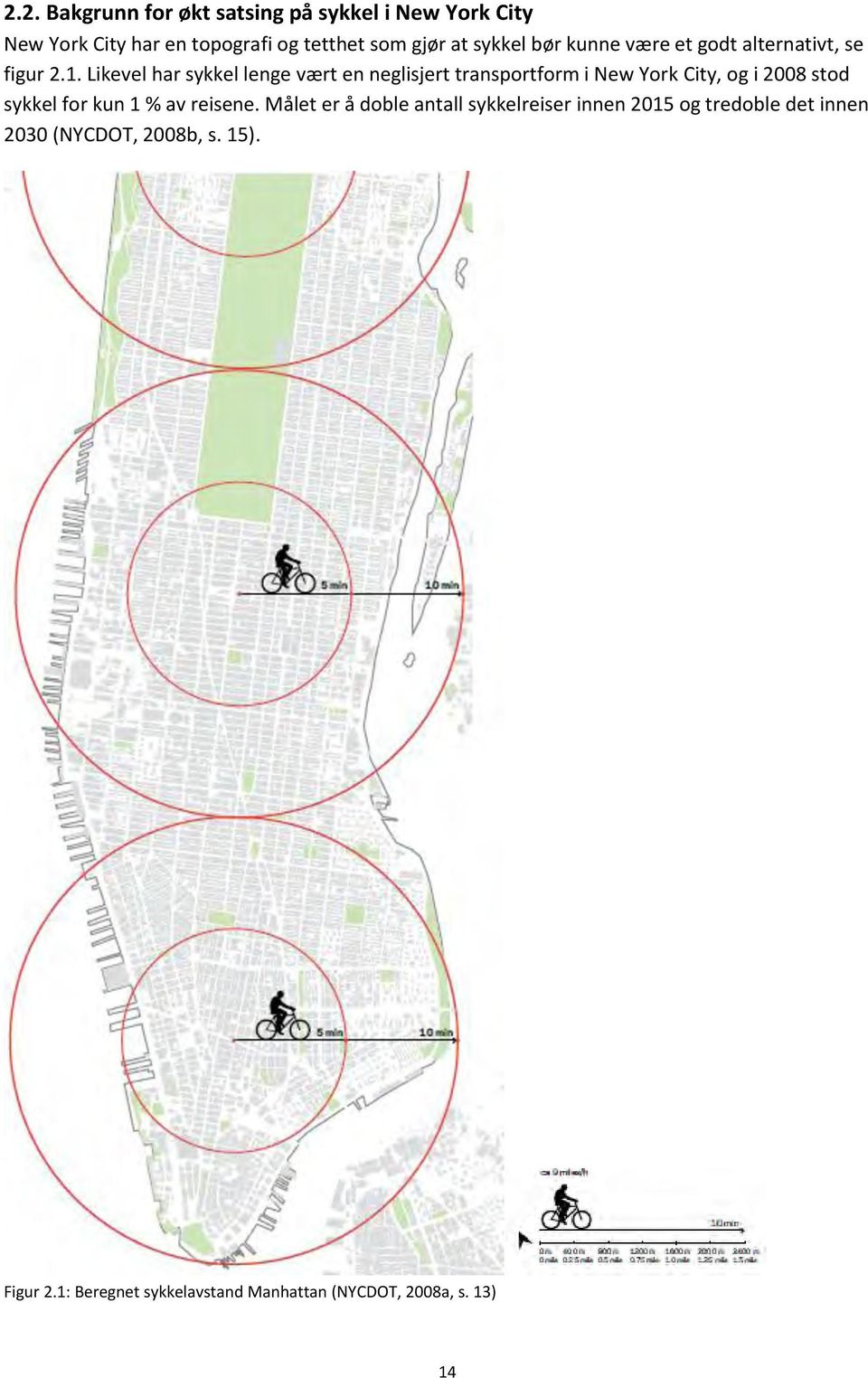 Likevel har sykkel lenge vært en neglisjert transportform i New York City, og i 2008 stod sykkel for kun 1 % av