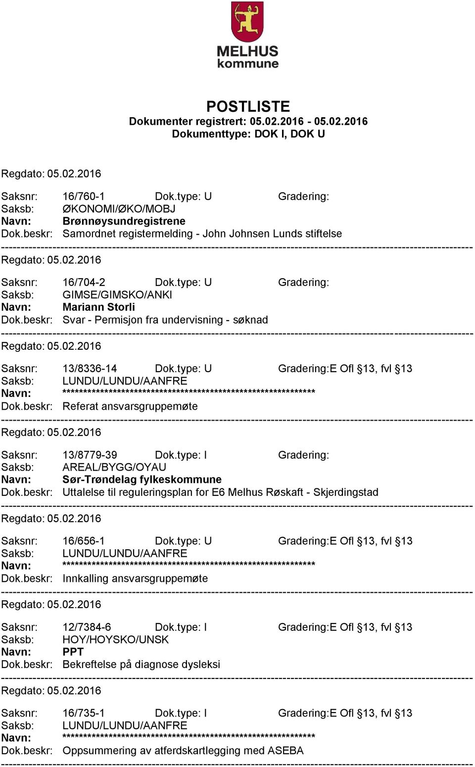 beskr: Referat ansvarsgruppemøte Saksnr: 13/8779-39 Dok.type: I Gradering: Saksb: AREAL/BYGG/OYAU Navn: Sør-Trøndelag fylkeskommune Dok.