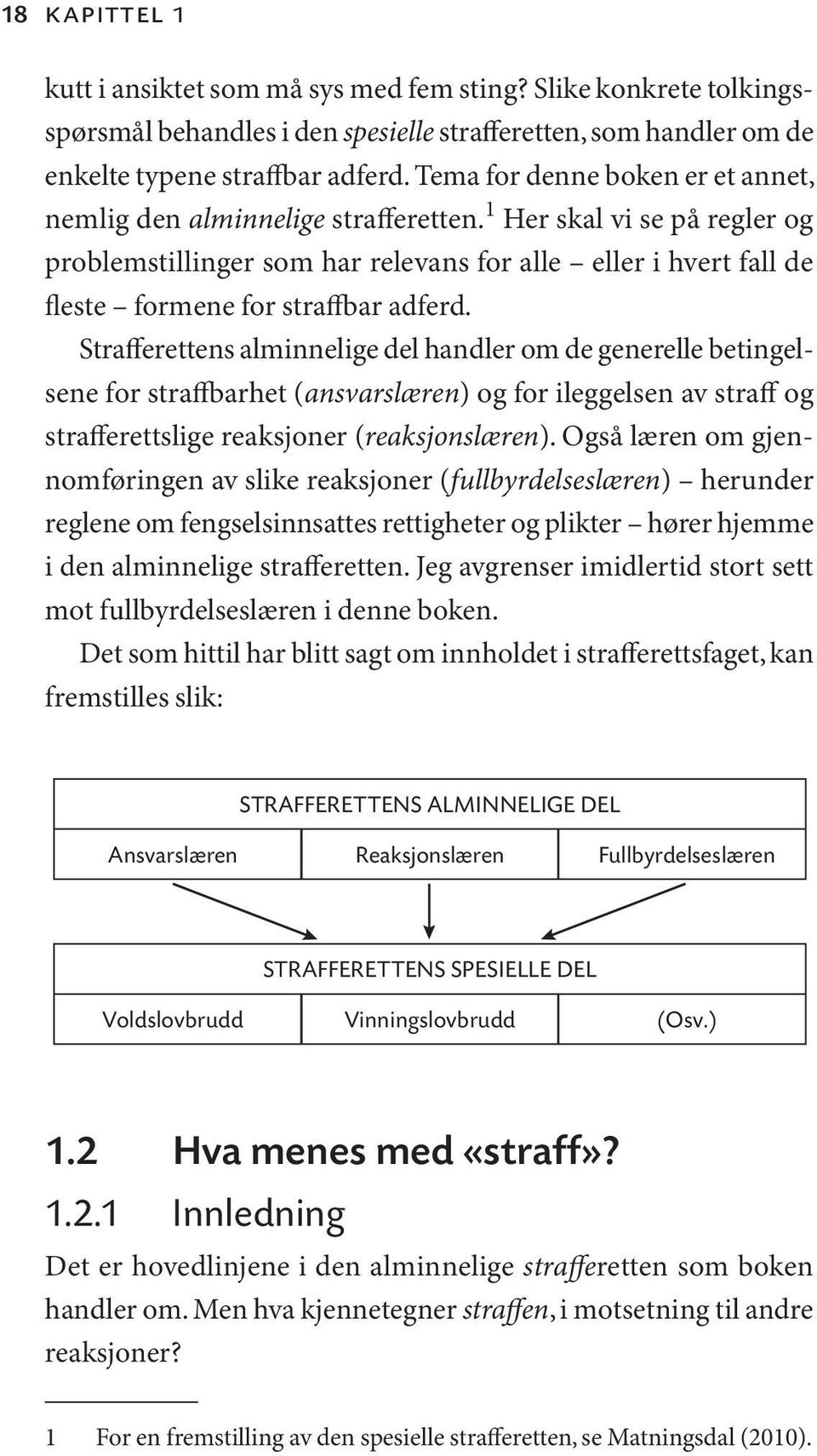 1 Her skal vi se på regler og problemstillinger som har relevans for alle eller i hvert fall de fleste formene for straffbar adferd.