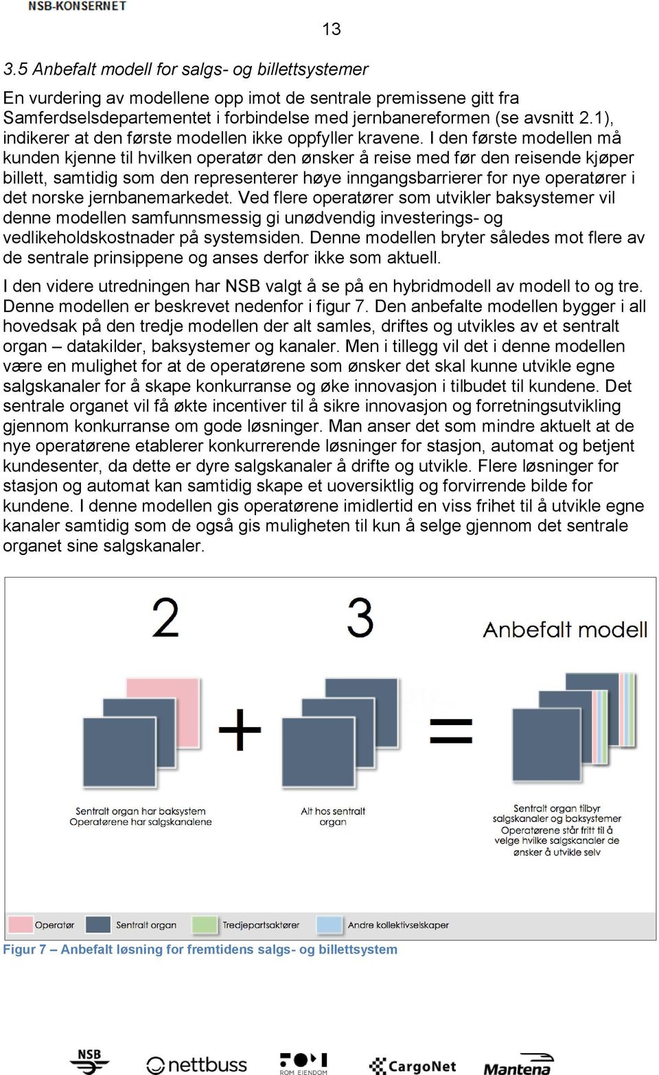 I den første modellen må kunden kjenne til hvilken operatør den ønsker å reise med før den reisende kjøper billett, samtidig som den representerer høye inngangsbarrierer for nye operatører i det