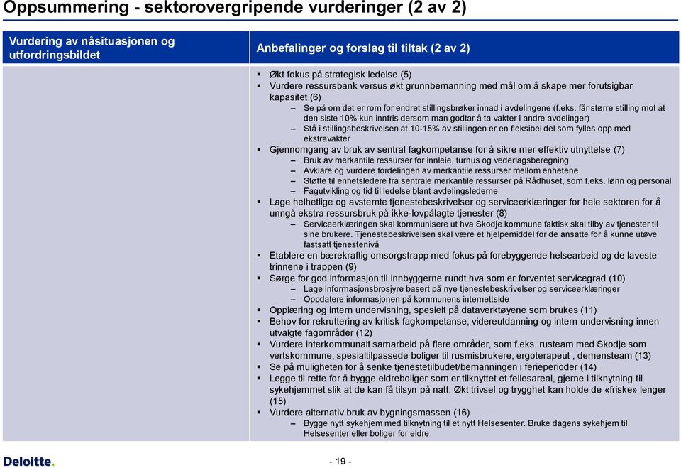 får større stilling mot at den siste 10% kun innfris dersom man godtar å ta vakter i andre avdelinger) Stå i stillingsbeskrivelsen at 10-15% av stillingen er en fleksibel del som fylles opp med