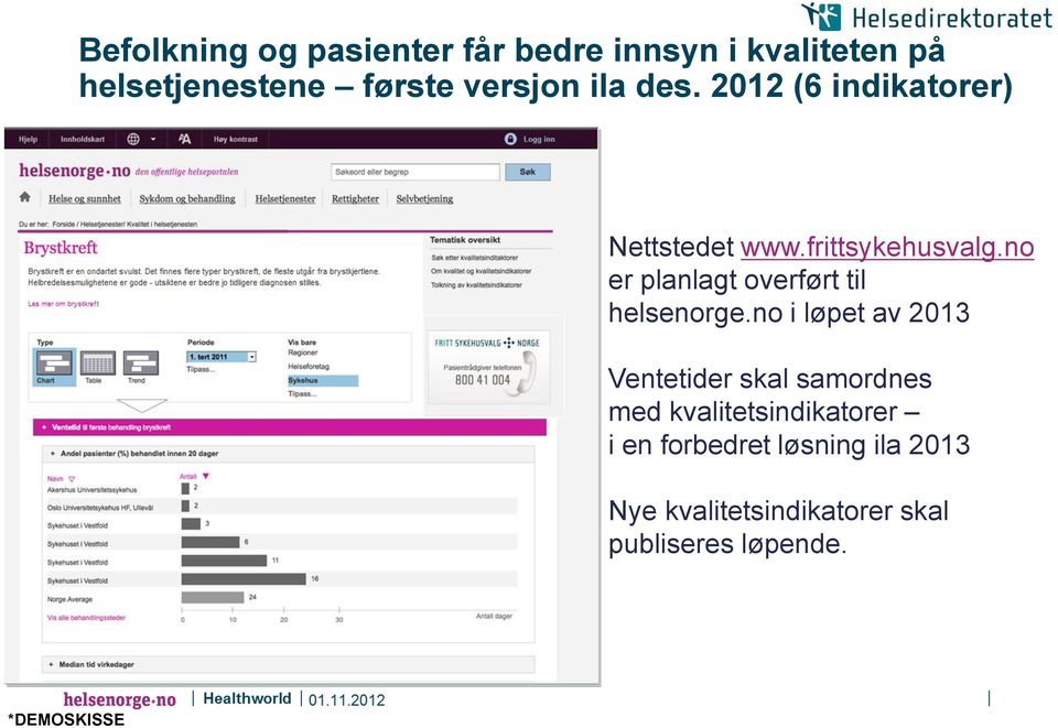 no er planlagt overført til helsenorge.