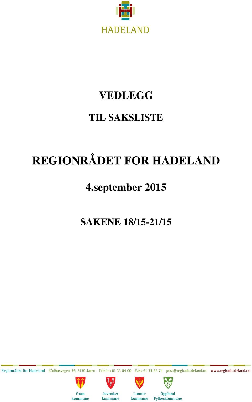 REGIONRÅDET FOR