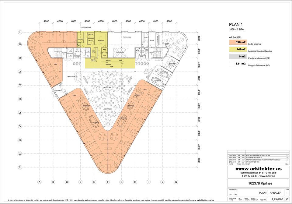 189m2 disk brettbane kunder 8 pers. 821 m2 yggets fellesareal (F) 12 pers. RESEPSJON 12p. ÅPENT OPP VINDFNG 238m2 6p. 269m2 8p. 8p. 0 12p. 12p. 27.0.2 SØ MW FLYTTET TEKNISK ROM FR KJELLER.0.2 SØ MW UTVIDET KONTORREL 28.